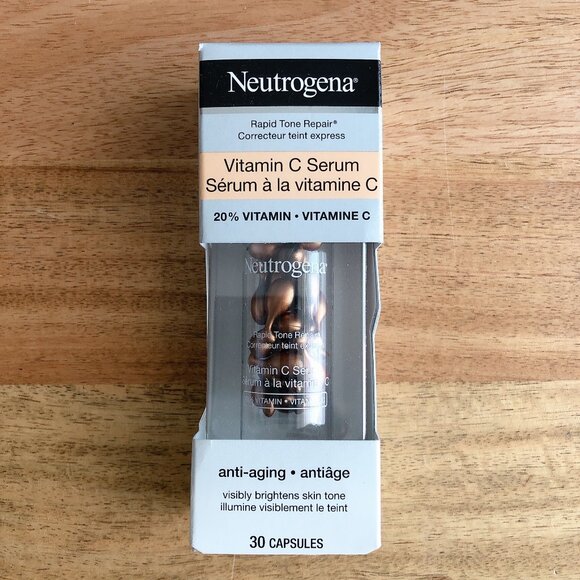 Neutrogena Rapid Tone Repair 20% Vitamin C Serum Capsules Brightening Dark spots - Picture 1 of 6